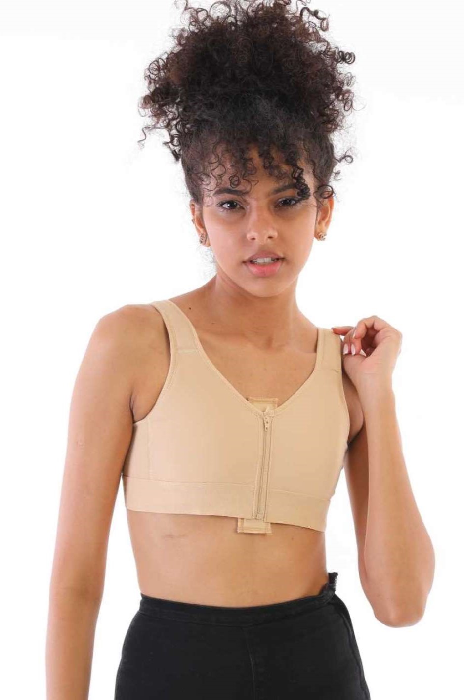 POST-SURGICAL COMPRESSION BRA (ZIP FRONT)